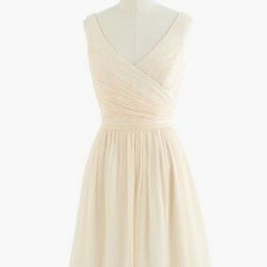 J Crew Heidi silk chiffon cocktail dress